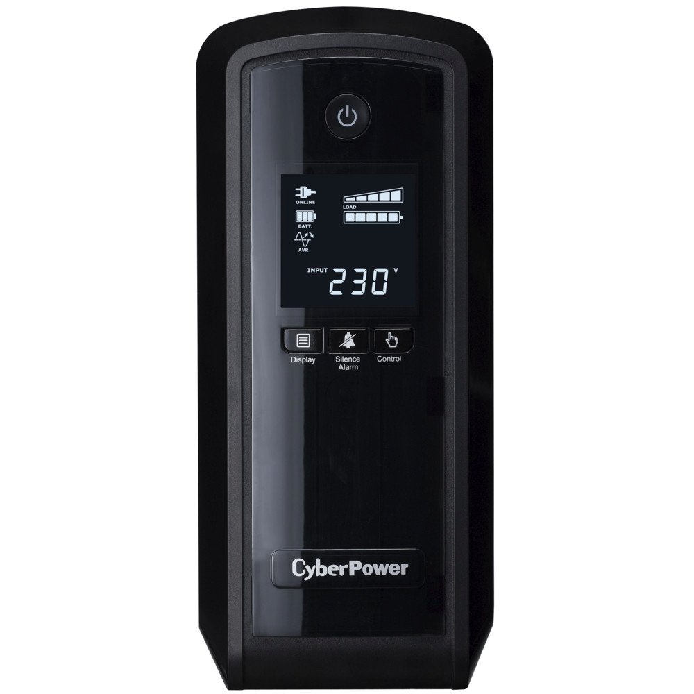 ИБП CyberPower UPS CP900EPFCLCD black 900VA/540W USB/RJ11/45 (3+3 EURO)  купить в Липецке - Регард