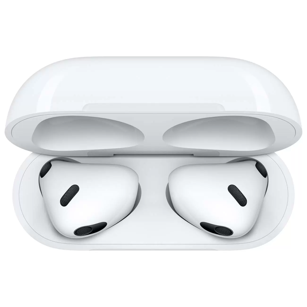 Наушники Apple AirPods (3rd generation) with MagSafe Charging Case  (MME73ZA/A) беспроводные с микрофоном, вкладыши, подключение: Bluetooth,  работа от аккумулятора до 6 ч купить в Липецке - Регард